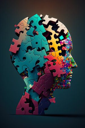 Accueil : 202101251 la tete de la personne est composee de pieces de puzzle qui sont des ia generatives