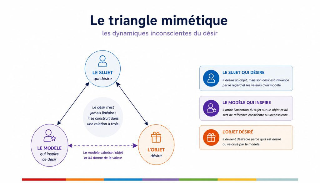 Pourquoi désirons-nous ce que désirent les autres ? : Triangle mimetique